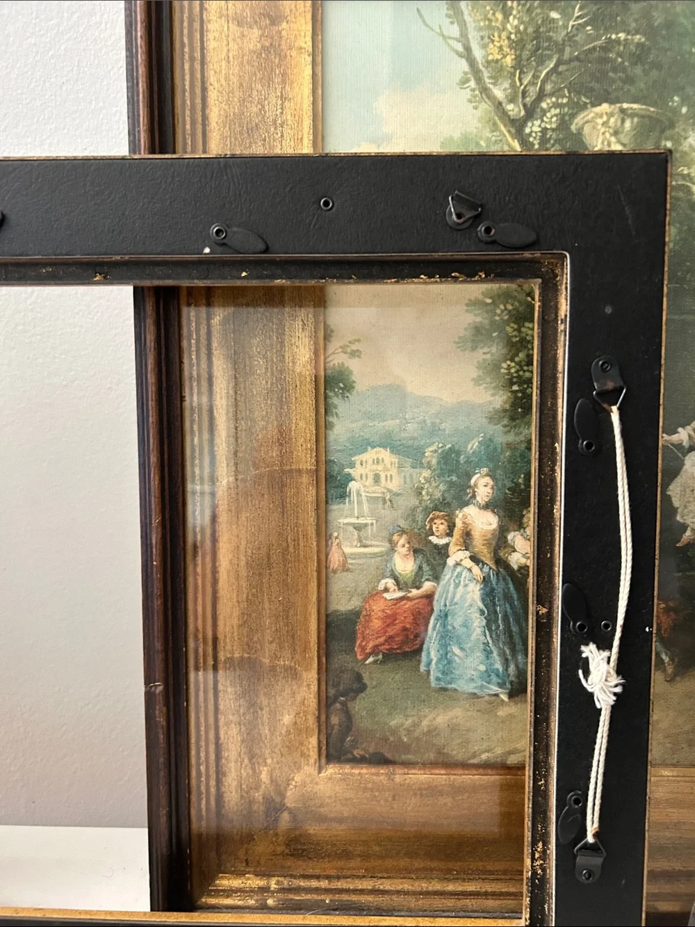 Vintage Gold Ornate wood  Frame 17 x 14, 11 x 14 inches approximately